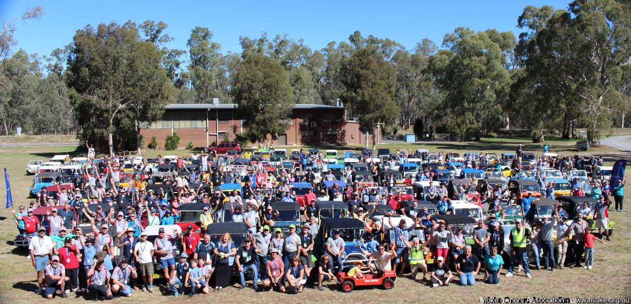 Mokes and People at the 2016 Shepparton Moke Muster